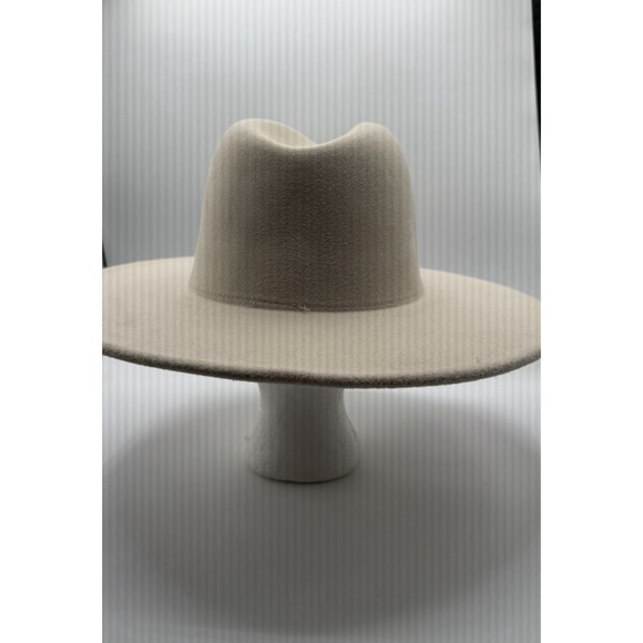 Free People Hat Ivory Clean Slate Felt Western Alabaster Boho Retro One Size New main image 4